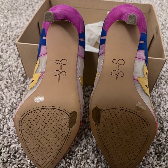 Colorful Floral Women's Heels - Picture 5 of 5